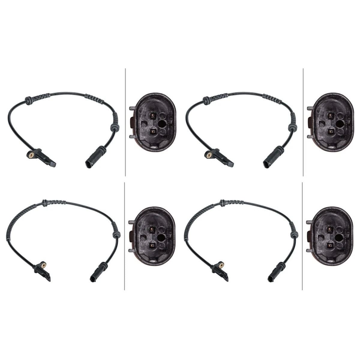 Set of 4 ABS Speed Sensors for Hella (SET-H57012679511)