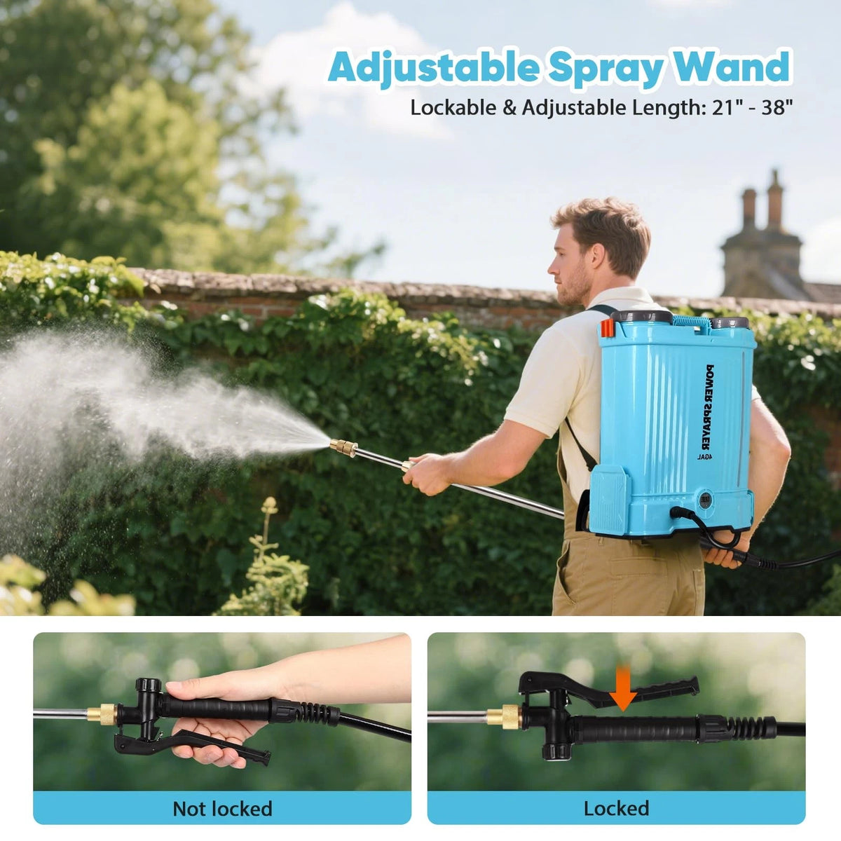 4.2 Gallon Battery Powered Backpack Sprayer for Weed Control