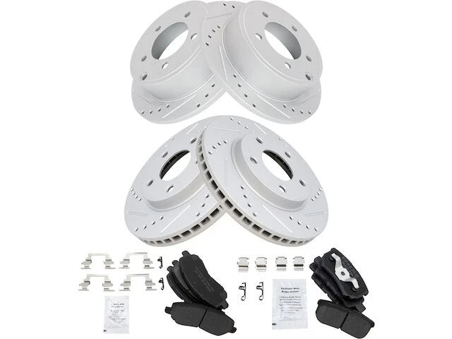 Brake Pad and Rotor Kit for Mitsubishi Lancer (2008–2016) 91453NQYP