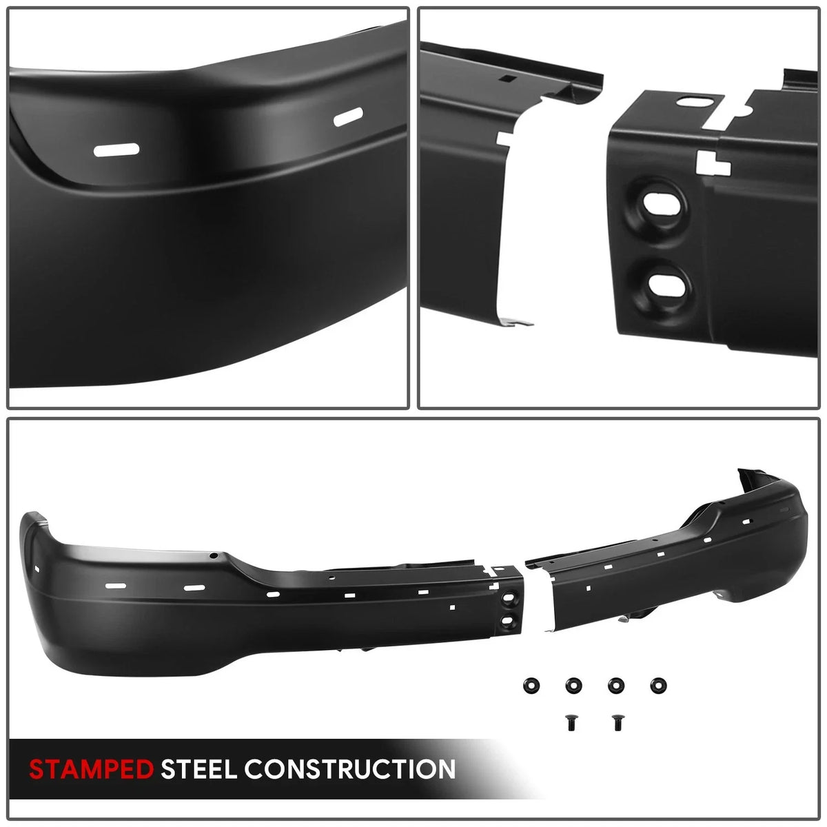 Front Bumper Face Bar for GMC Sierra Yukon (1999–2006) Black Steel