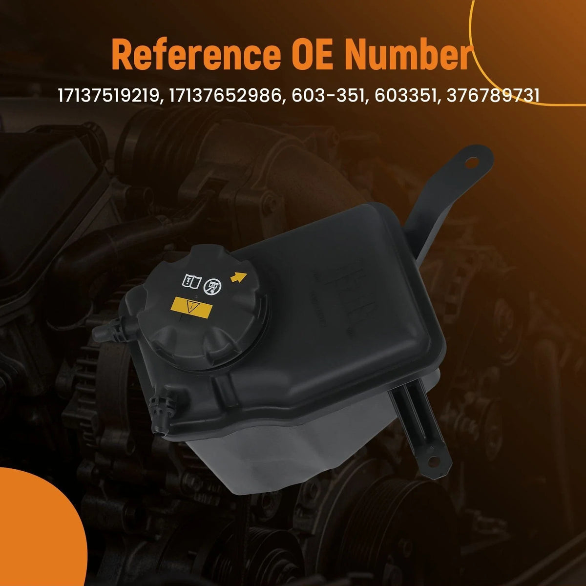 Expansion Tank for BMW E60 E61 525i 528i 530i 535i (2006–2010) 17137542986