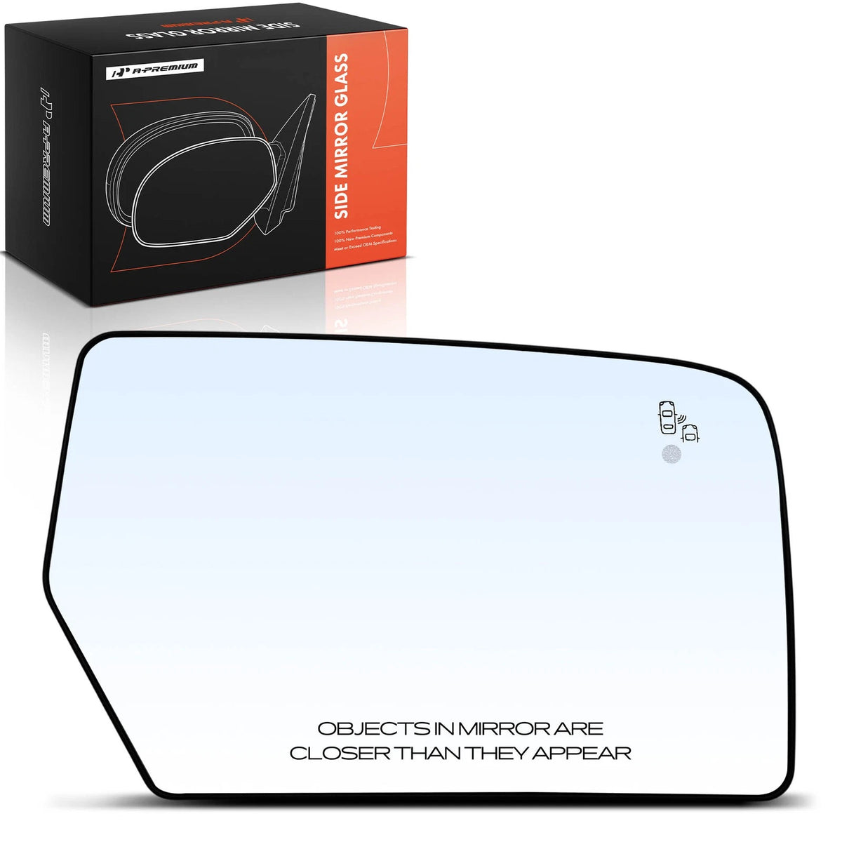 Power Mirror Glass w/Blind Spot & Heated for Ford Expedition (FO1325161, FL7Z17K707A)