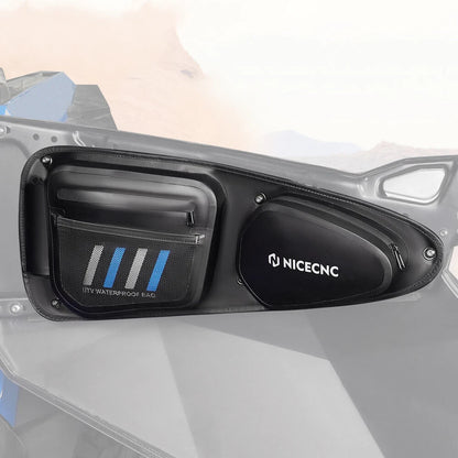 Upgraded Waterproof Front Door Bags for Polaris RZR XP 1000 (2014–2023)