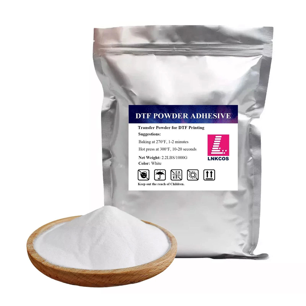 DTF Powder White 1KG for Digital Transfer (Pack of 1)