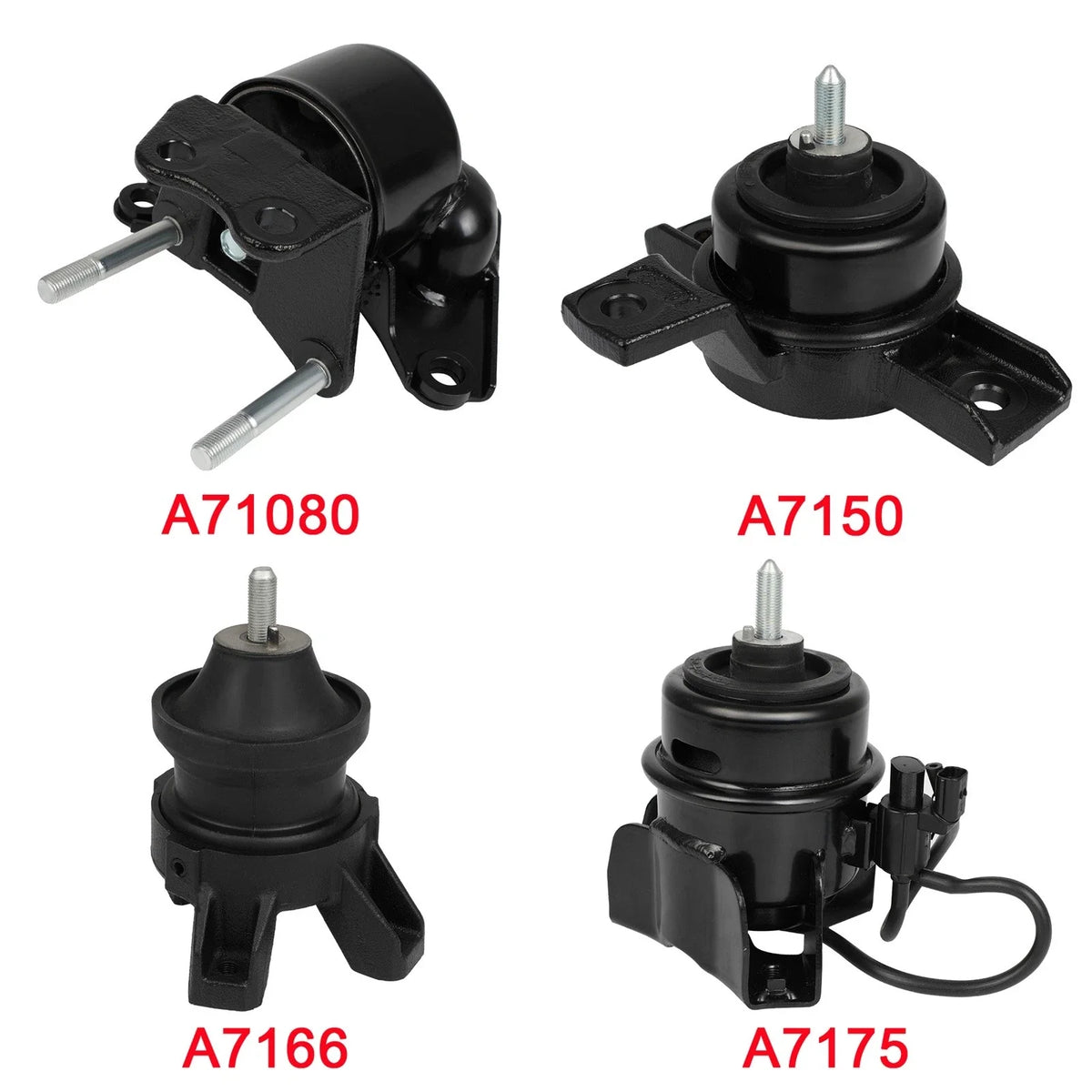 Set of 4 Engine Motor Mounts for Hyundai Santa Fe V6 2.7L (2007–2009)