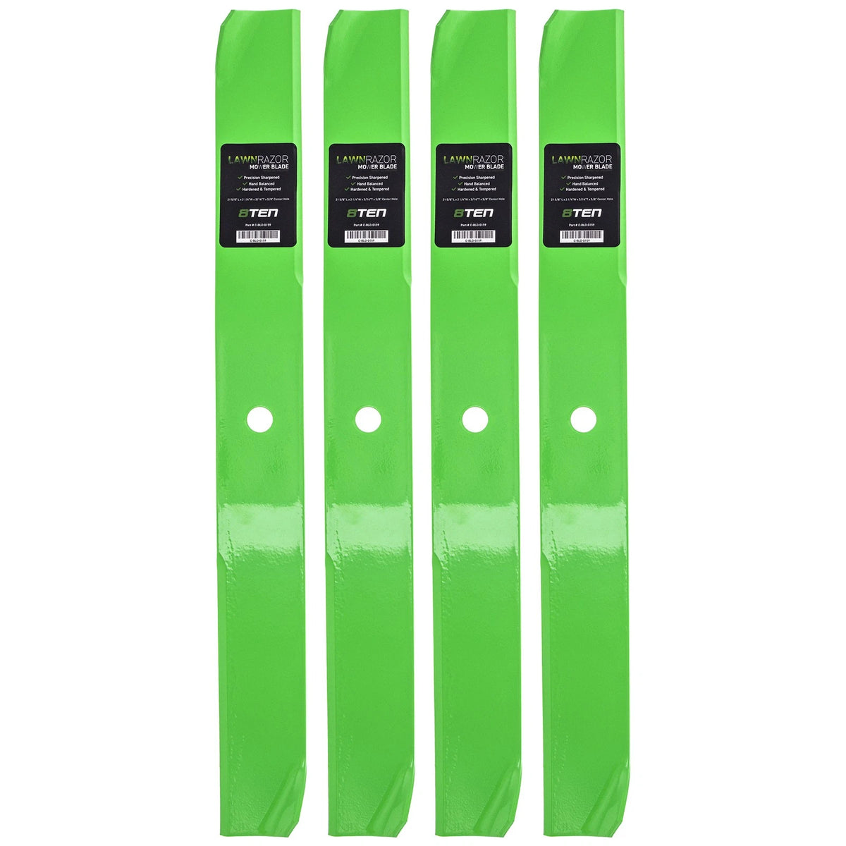 Set of 4 High Lift Blades for Toro TimeCutter Z4200 (106-2247-03)