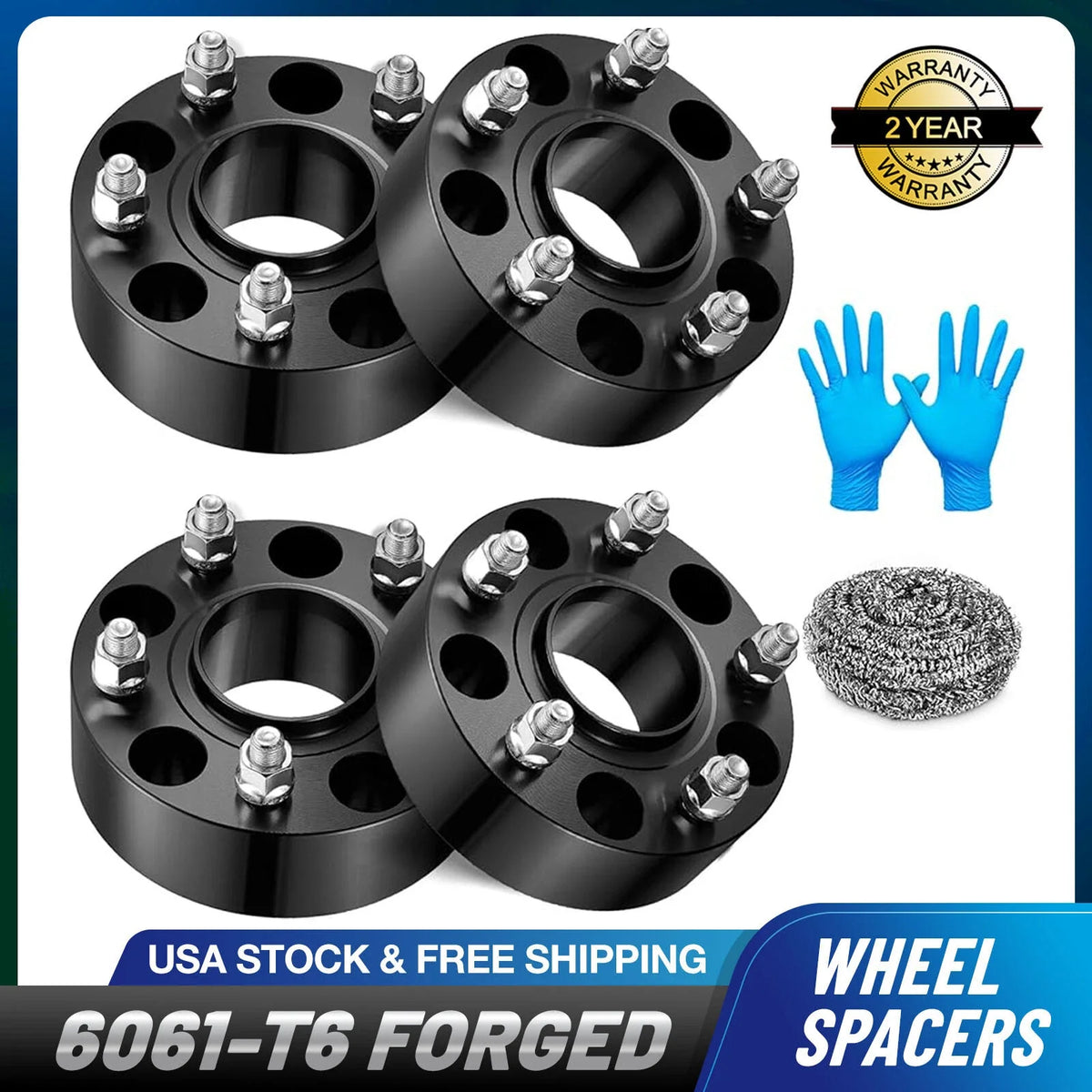 2" Hubcentric Wheel Spacers for Jeep Wrangler JK (2007–2017)