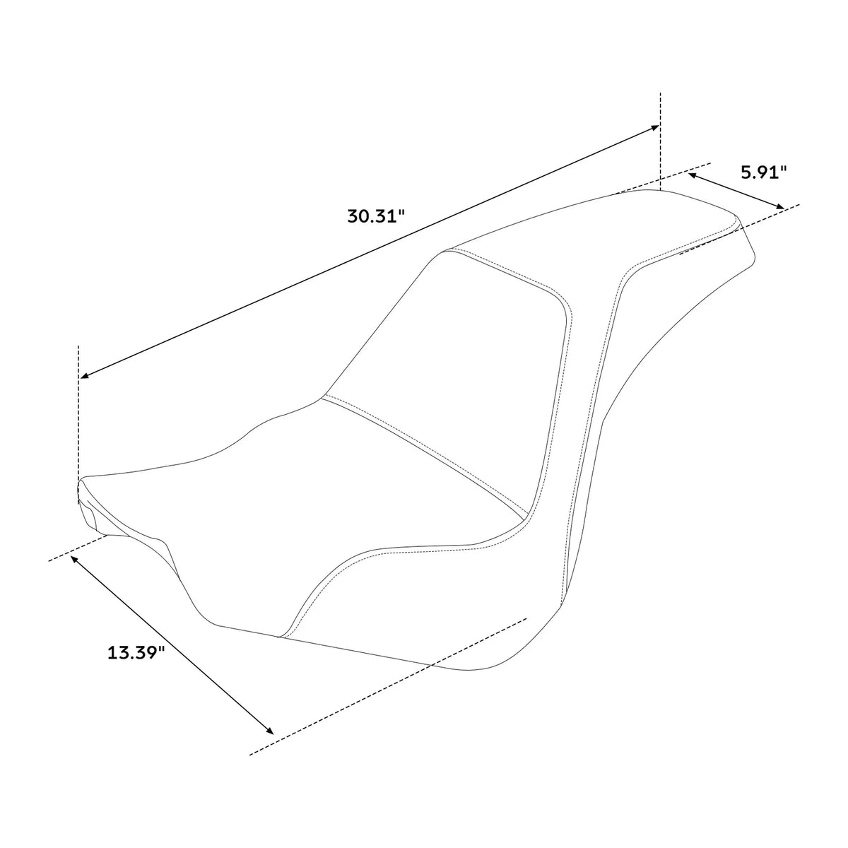 Gel Seat for Harley Softail Standard Street Bob (2018–Present)