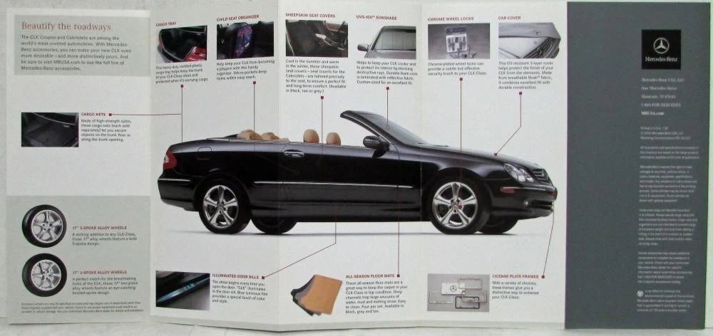 Accordion Style Sales Folder for Mercedes-Benz CLK-Class (2005)