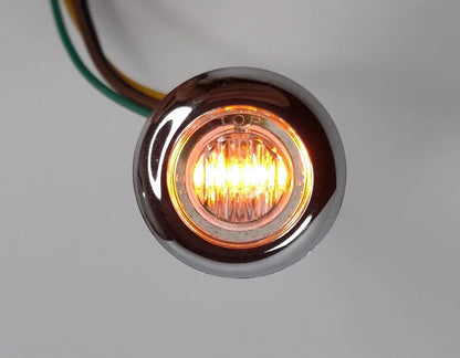 LED Dual Color Lights Amber Blue Marker Clearance w Clear Lens for Jeep (2007–2018)