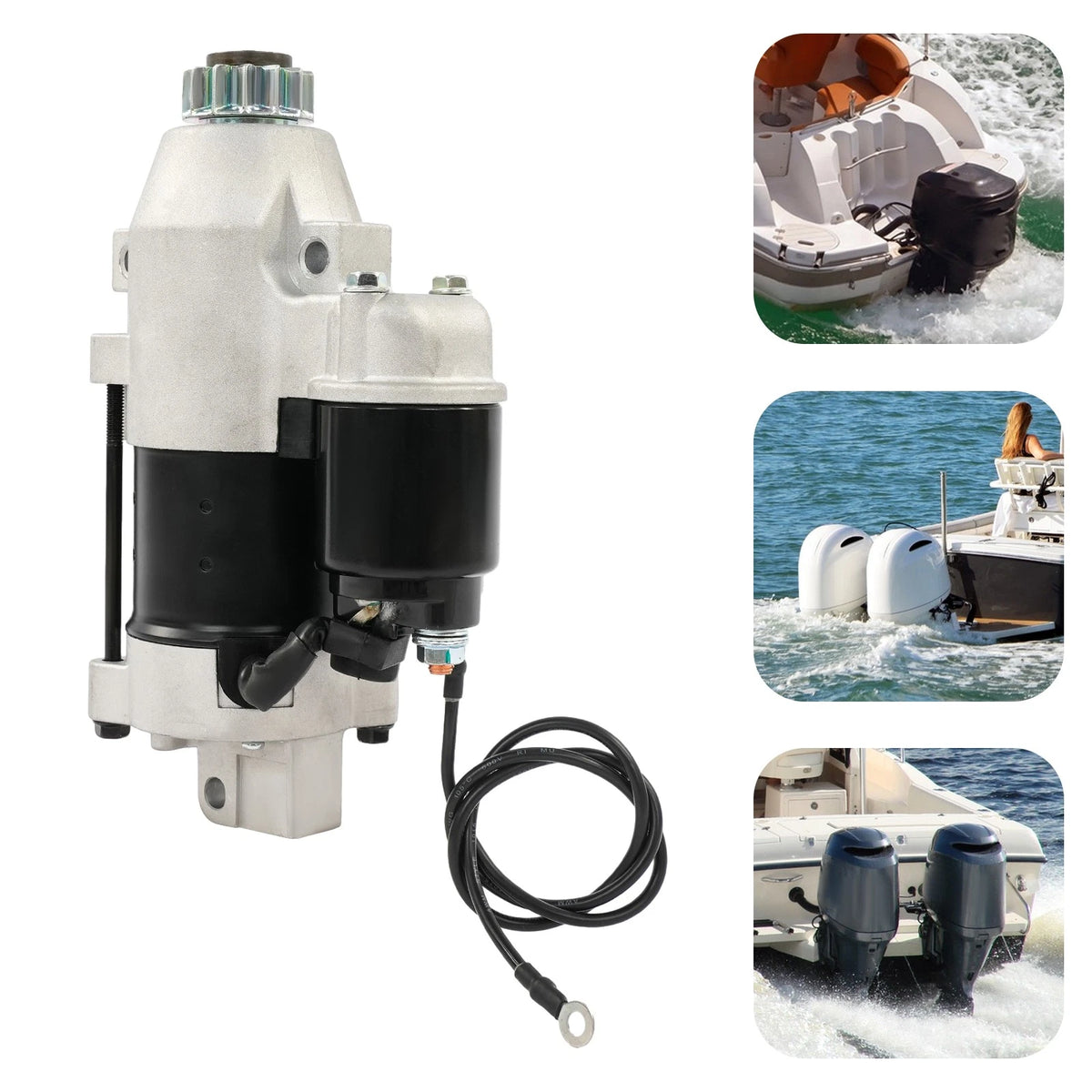 Outboard Starter Motor for Yamaha 4-Stroke 150-250hp (F150, FL150, F200)