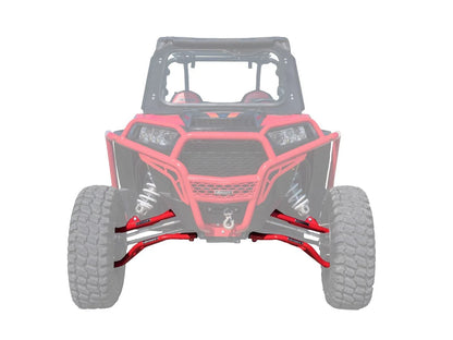Set of 2 High Clearance Front A Arms for Polaris RZR XP Turbo (2016–2021) - Red