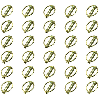 Set of 30 Lynch Pin Clips 7/16" x 1-1/2" for Farm Tractor