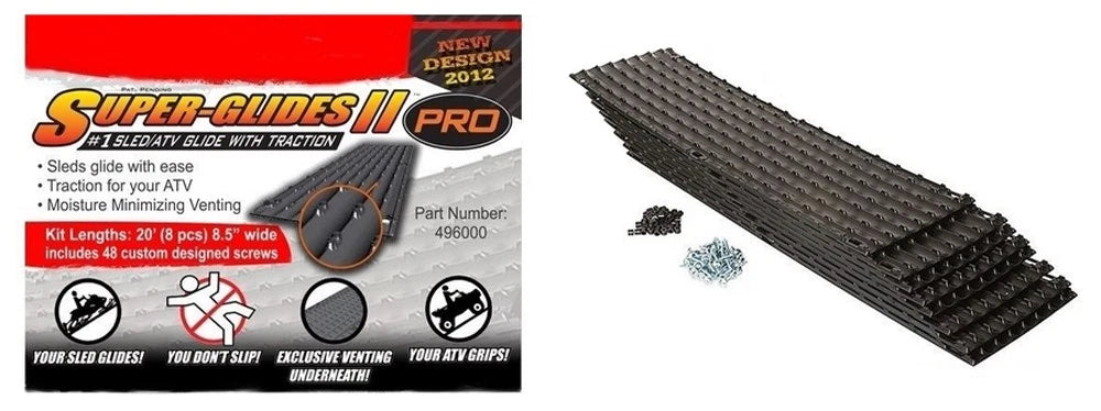 8X SuperGlides Pro II Trailer Guides for Snowmobile & ATV (496000)