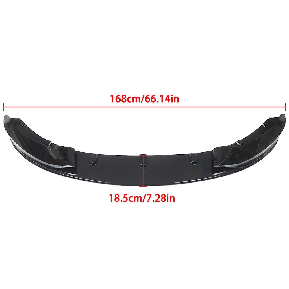 M Sport Gloss Black Front Bumper Lip Spoiler for BMW F32 F33 F36 (2014–2020)