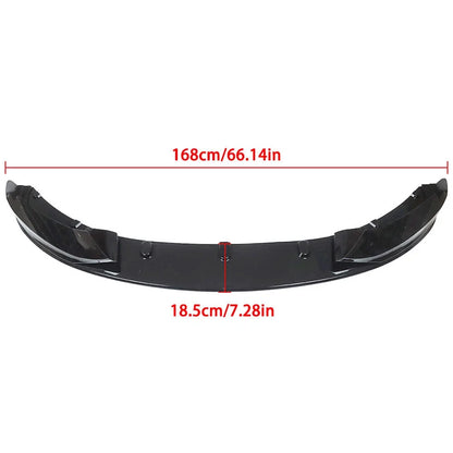 M Sport Gloss Black Front Bumper Lip Spoiler for BMW F32 F33 F36 (2014–2020)