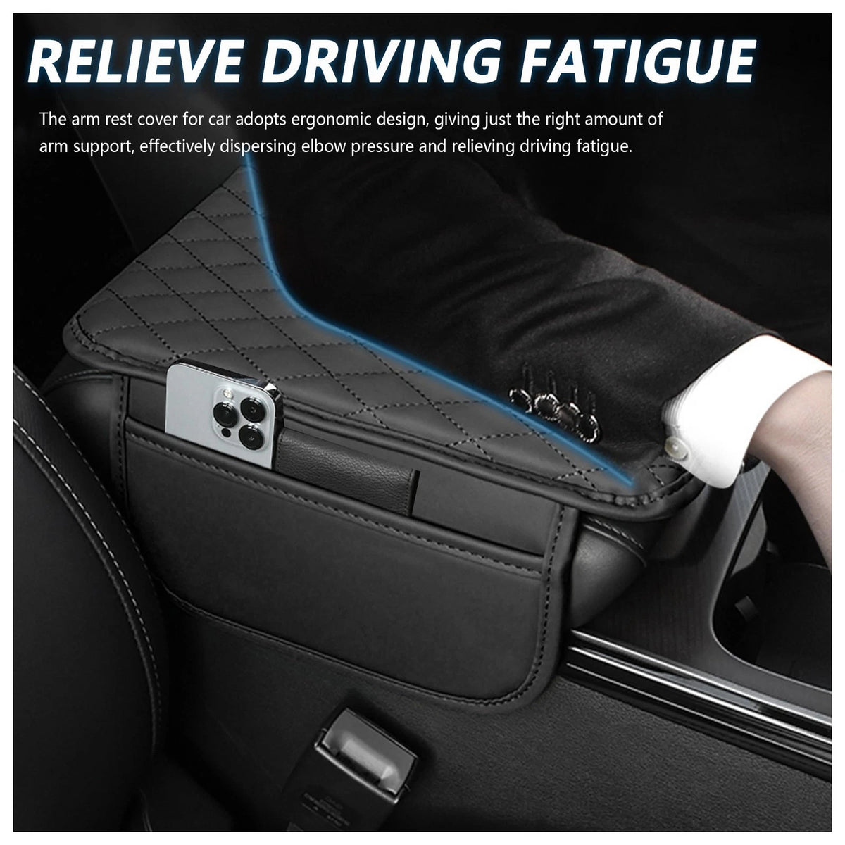Car Center Console for Universal Fit (12.13 x 7.80 x 0.79 inches)