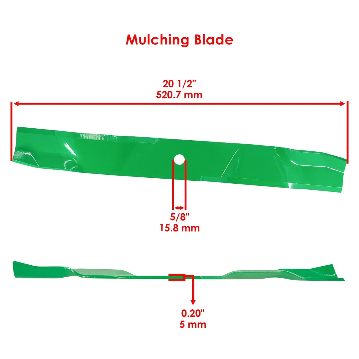 Set of 2 Mulching Blades for Hustler FasTrak SD Raptor SD Super Z (MB307)