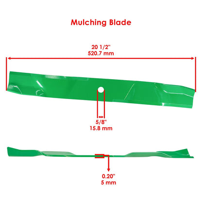 Set of 2 Mulching Blades for Hustler FasTrak SD Raptor SD Super Z (MB307)