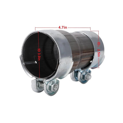 2.5" ID Stainless Steel Exhaust Reducer Adapter for Universal Fit