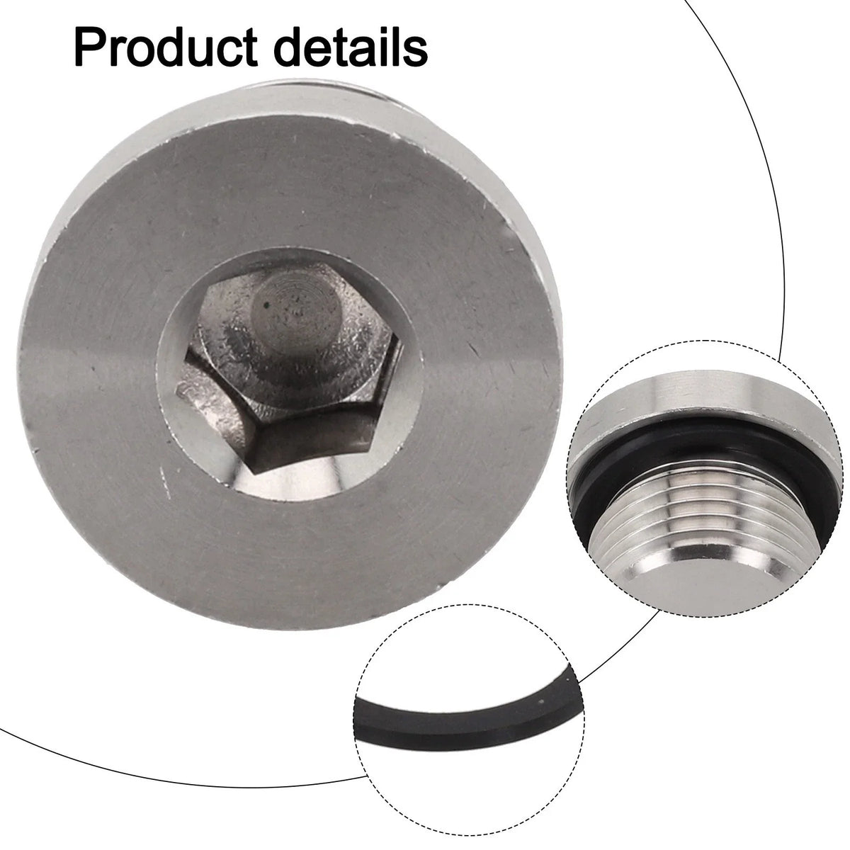 Stainless Steel Oil Drain Bolt and Washer for Polaris ATV/UTV