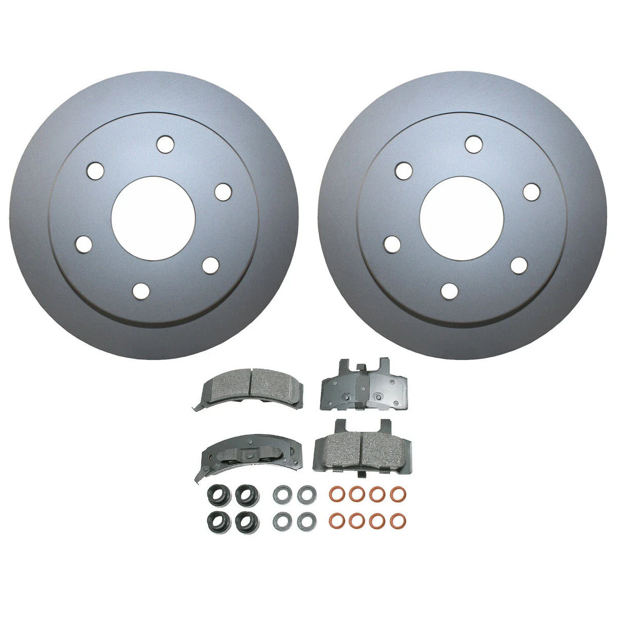 Front Brake Kit 295mm Disc Rotors & Akebono Pads for Cadillac Chevy GMC