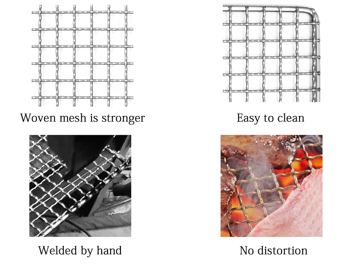Stainless Steel Portable Grill Grate for Bushcraft Backpacking Camping