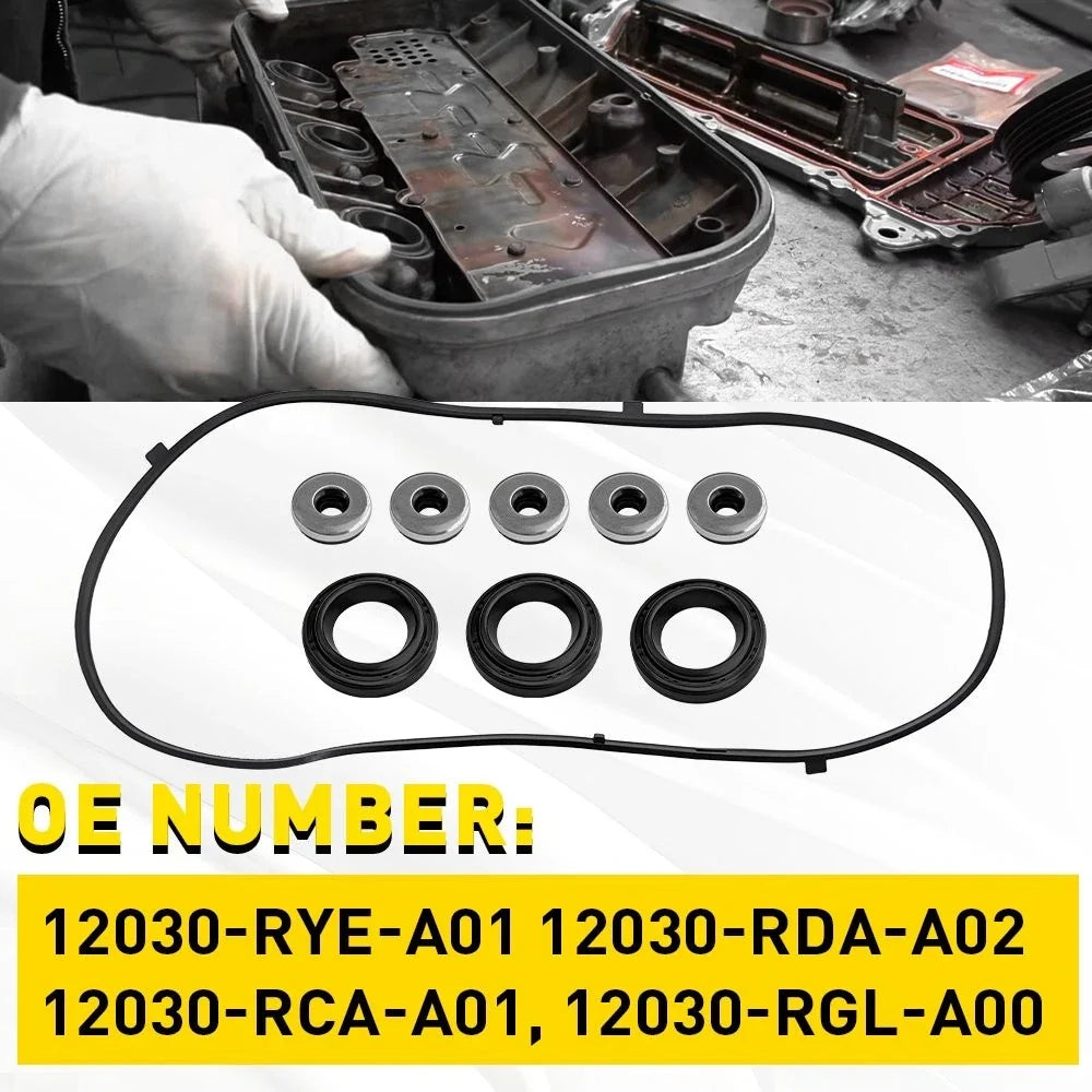 2Pcs Valve Cover Gasket Set for Honda Pilot (2005–2008) & Ridgeline (2006–2008)