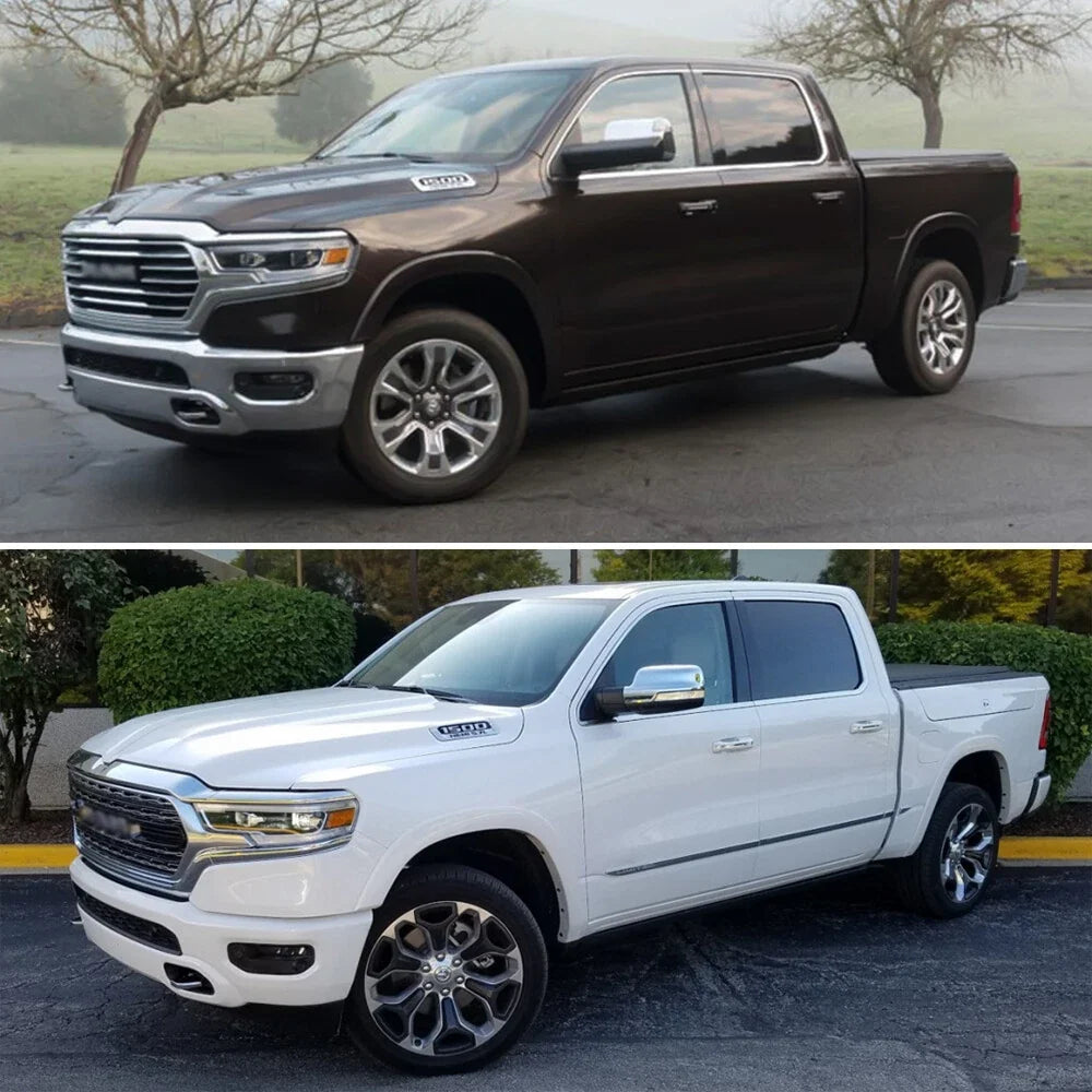 Set of 4 Body Side Molding Flat Trims for Dodge RAM Crew Cab (2009–2018)