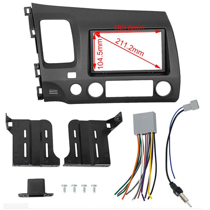 Double Din Radio Install Dash Kit & Wiring Harness for Honda Civic (2006–2011)