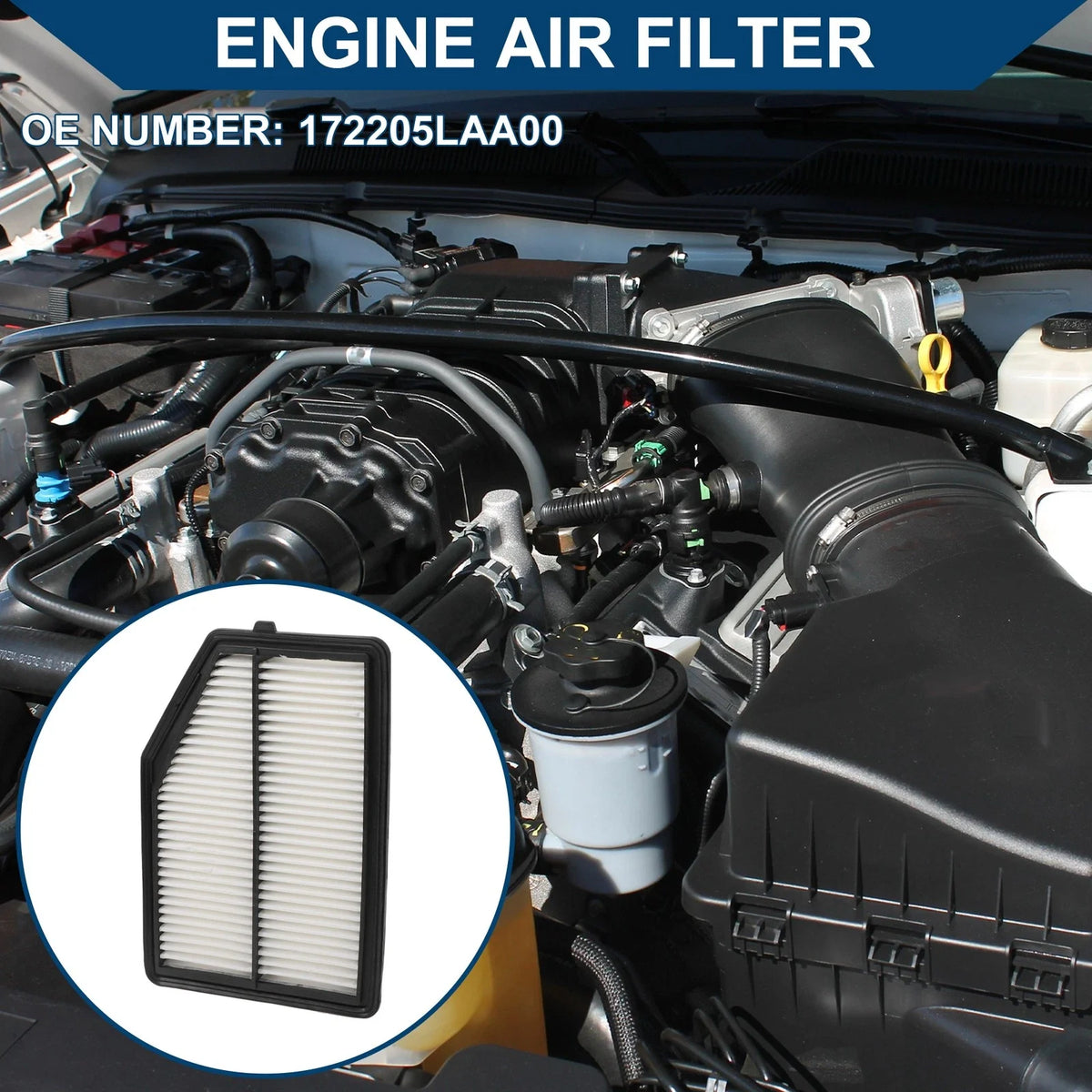 Car Engine Air Filter No. 172205LAA00 for Honda CR-V 2.4L (2015–2016)