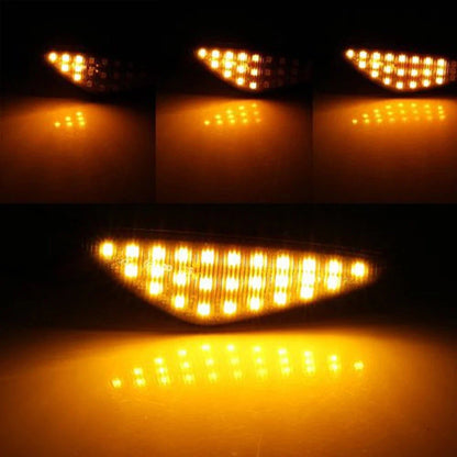 2X LED Side Marker Turn Signal Lights for BMW X3 X5 X6 (2011–2017)