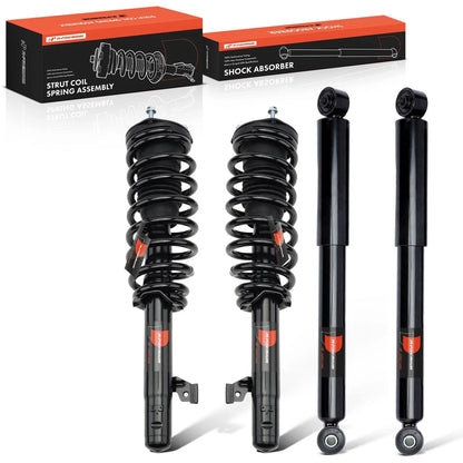 Set of 2 Front & Rear Struts w/ Coil Springs for Mazda 6 (2009–2013) 1335801L, 1335801R