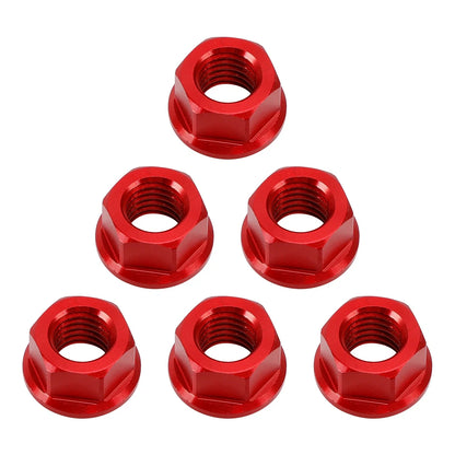 Rear Sprocket Nut Kit M10x1.5mm Red for Aprilia RSV RSV4 1000R (2004–2016)