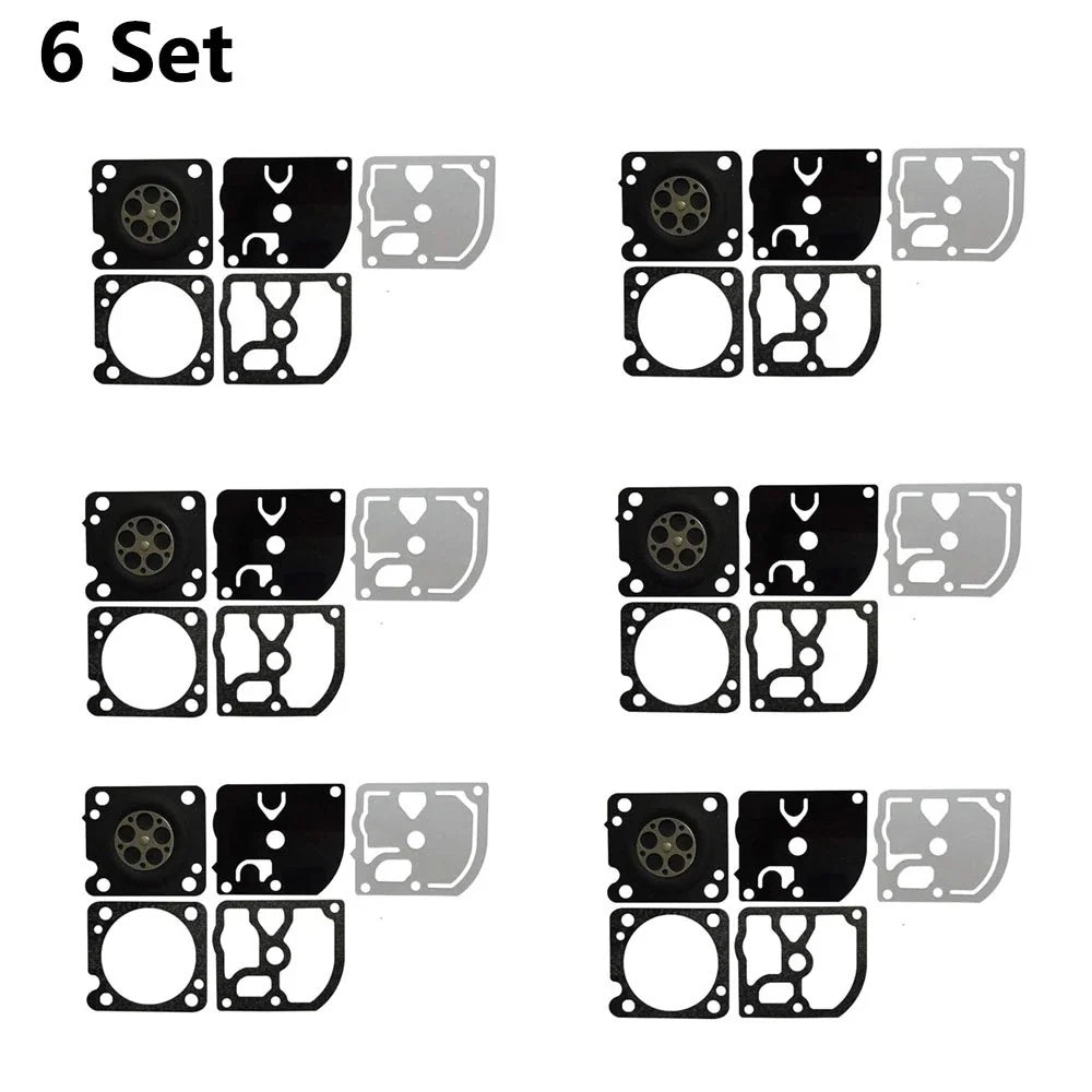 Set of 6 Carburetor Gasket Kits for ZAMA GND-105 C1M-EL44 Chainsaw