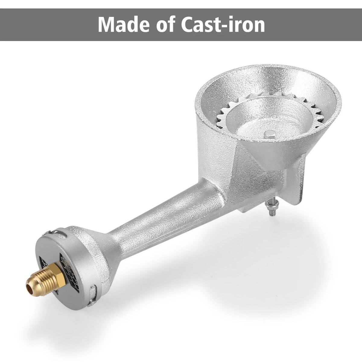 High Pressure Propane Burner Head with Orifice Brass Fitting