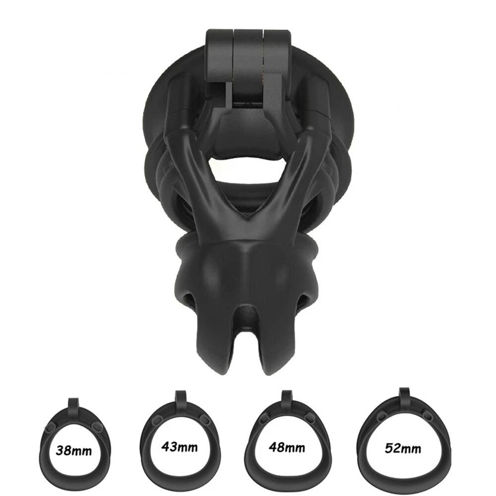 Cage 4Rings V7.0 EVO 3D Male Chastity Device for Men