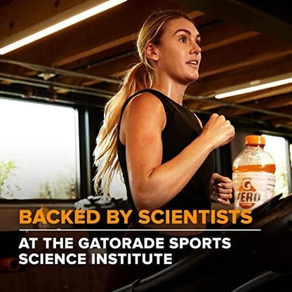 Pack of 8 Gatorade Zero Sugar Sports Drink 20 Fl Oz - Orange