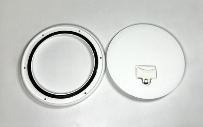 8in Boat Deck Plate for Jim Black (OEM, Polar White)