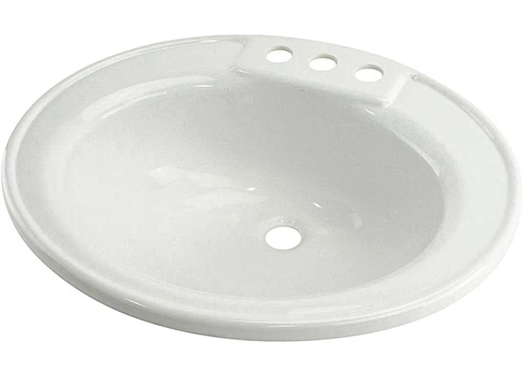 17" x 20" Oval Lavatory Sink for Lippert