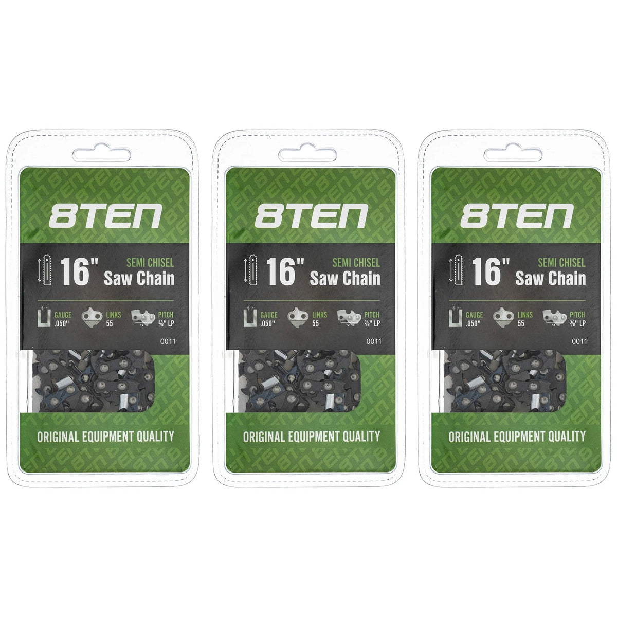 3 Pack 16 Inch Chainsaw Chain for Stihl 023 (R50S-1PL55, 50R55, N1C-55E)