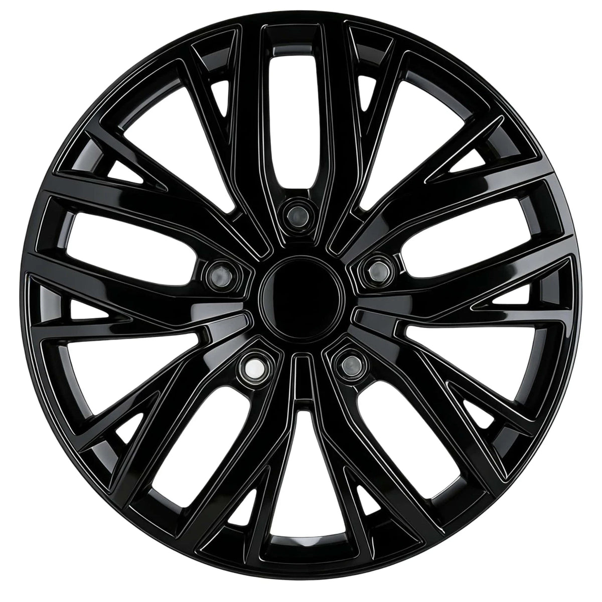 Set of 4 14 Inch Silver Hubcaps for Wheel Covers (No Part Numbers)