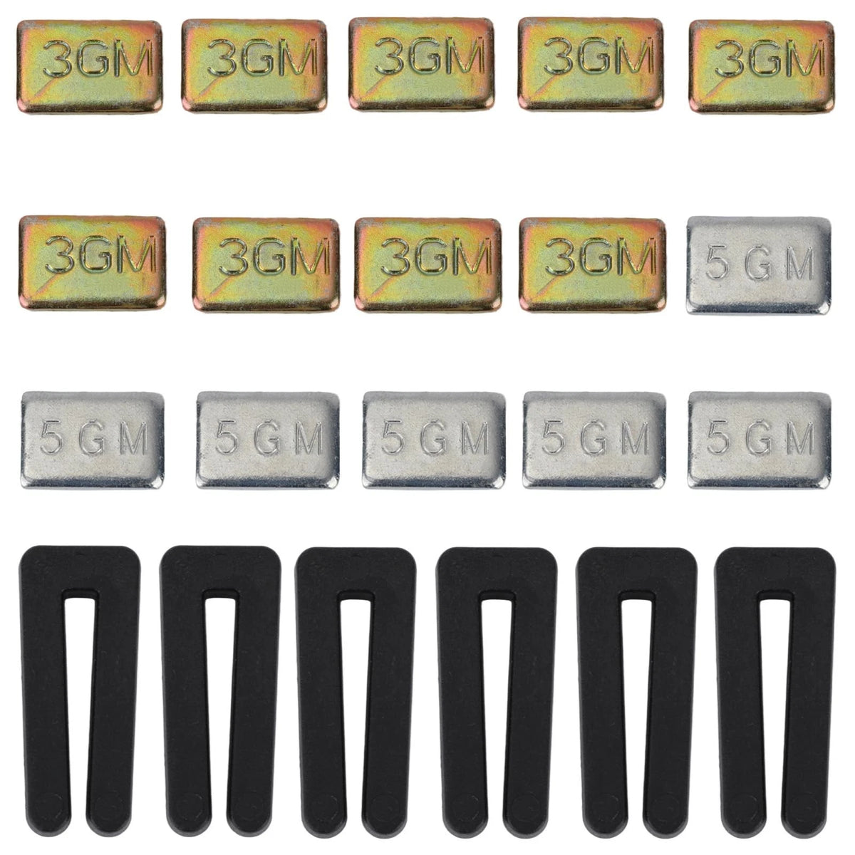 21pcs Ceiling Fan Balancing Kit - Black, Gold, Silver - Easy Installation