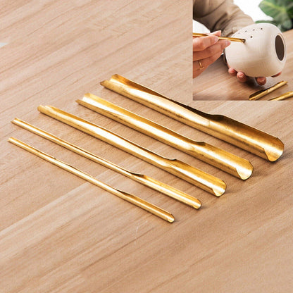 5Pcs Brass Clay Hole Cutter Tools for Pottery Sculpting