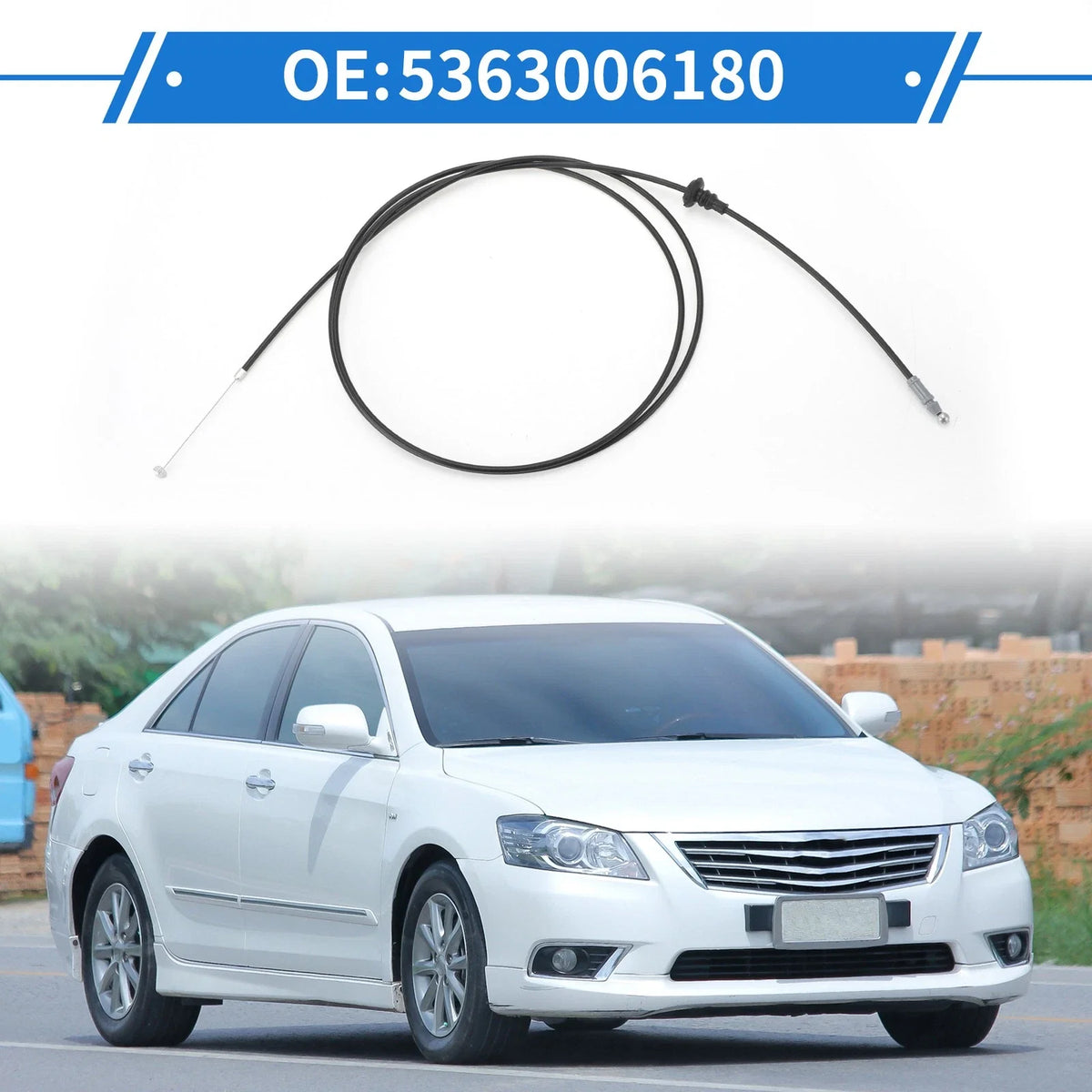 Hood Release Cable No. 5363006180 for Toyota Camry (2012–2016)
