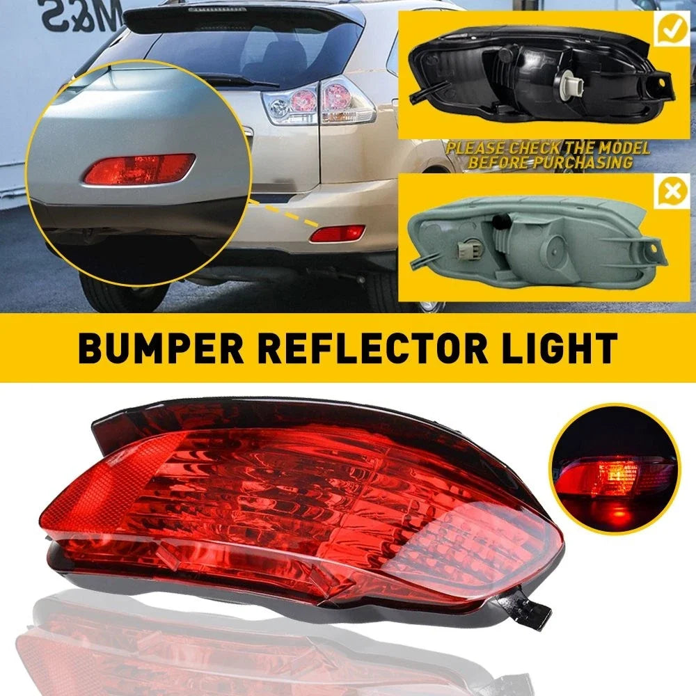Rear Bumper Reflector Light Lamp for Lexus RX300 RX330 RX350 (2003–2009)