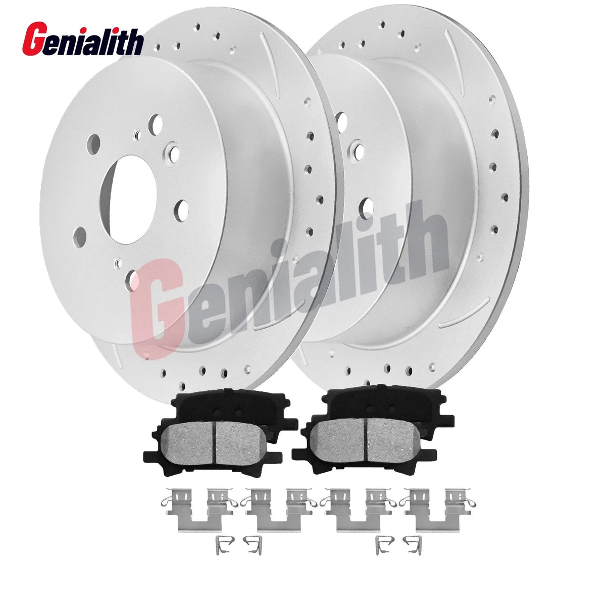 Rear Brake Rotors & Ceramic Pads for Toyota Highlander, Lexus RX330/RX350/RX400h (2001–2023)