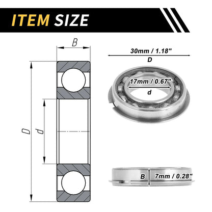 6903NR Deep Groove Ball Bearing for Scooter Skateboard (P5, 17x30x7mm)