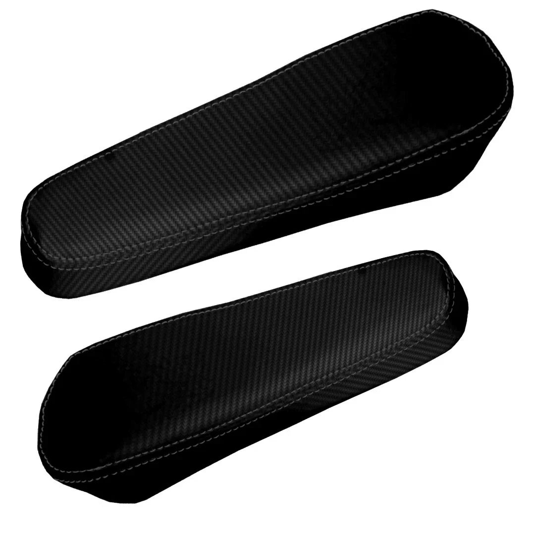 Seat Armrest Cover for Honda CR-V (2010–2014) PVC Carbon Black