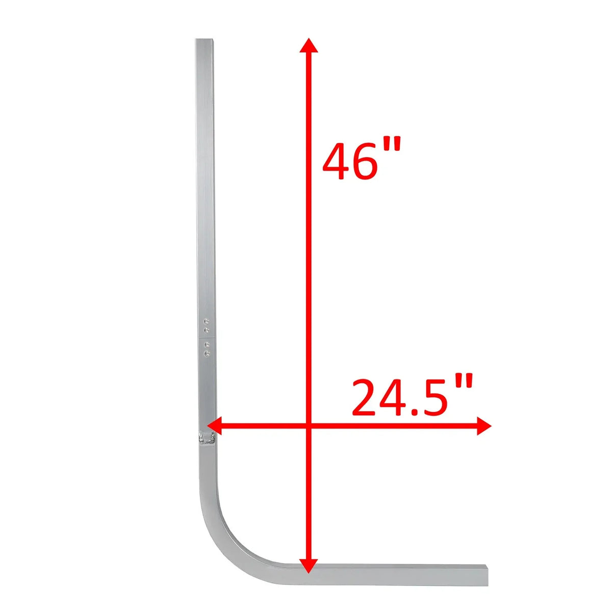 1-1/8" Thick Aluminum Boat Trailer Guide Poles for 46" Trailer (1.5" Square)